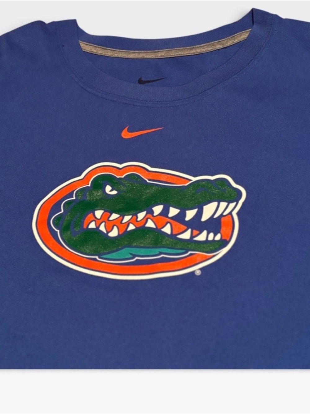 Nike Dri-Fit Florida Gators Football T-Shirt Men's XL Blue Athletic Tee Sports